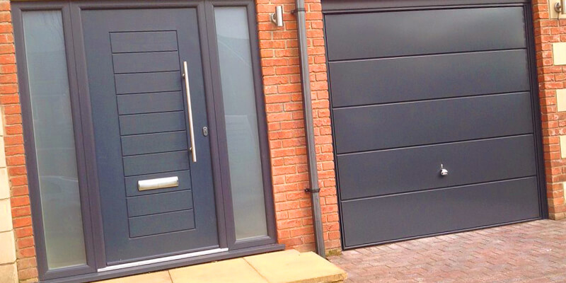 should front door match garage door - lock and garage