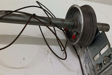 How to Fix Garage Door Cable - lock and garage
