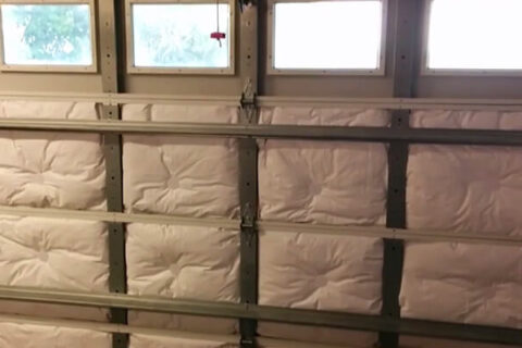 Garage Door Insulation - lock and garage